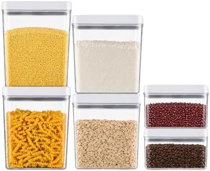 Airtight Food Containers, 6-Piece Set