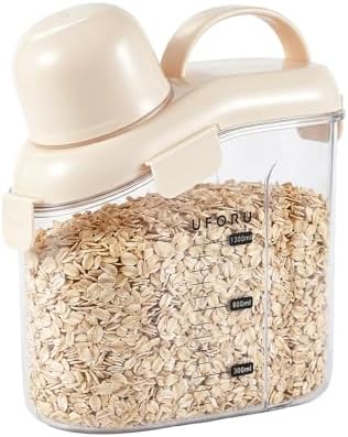 Cereal Container with Airtight Lid, 2 L