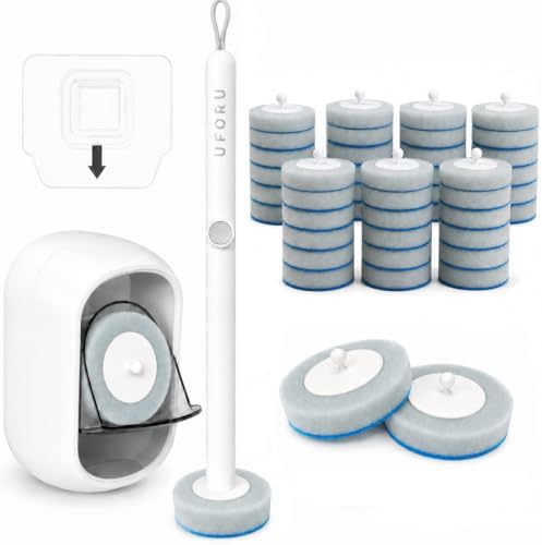 Disposable Toilet Brush Set, 42 Refills