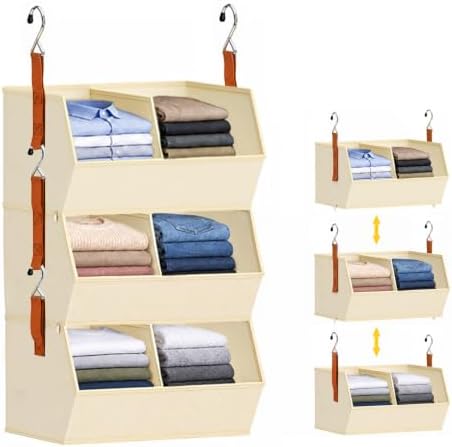 3-Tier Hanging Closet Organizer