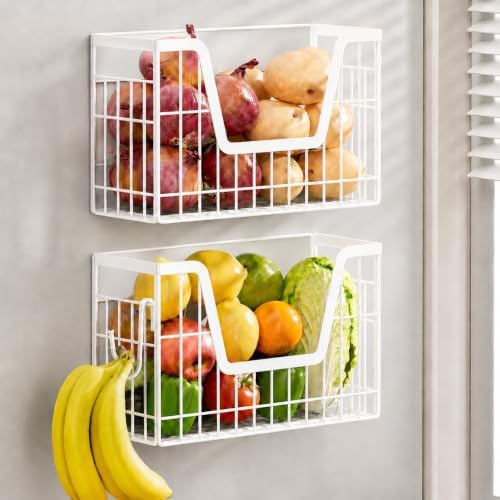 Magnetic Fridge Shelf, White 2-Pack