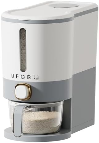 Rice Dispenser, 13 lb, Gray