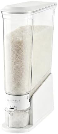 Slim Rice Dispenser, 22 lb, White