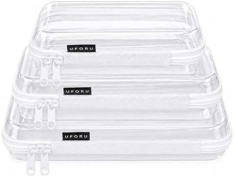 Clear Zipper Pouches, 3-Piece